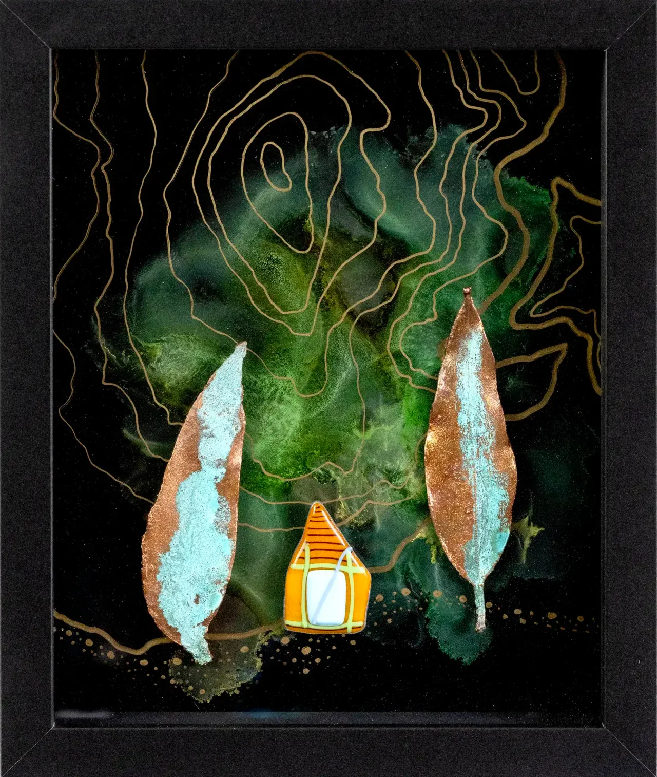 Tiny Story #1 — Mixed media, 230 × 280 mm