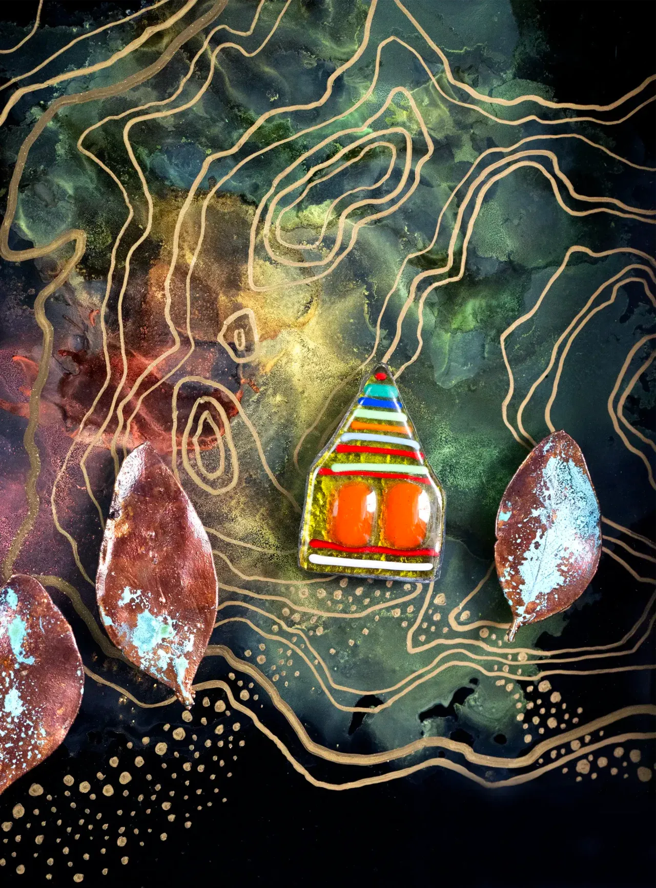Tiny Story #2 — Mixed media, 230 × 280 mm