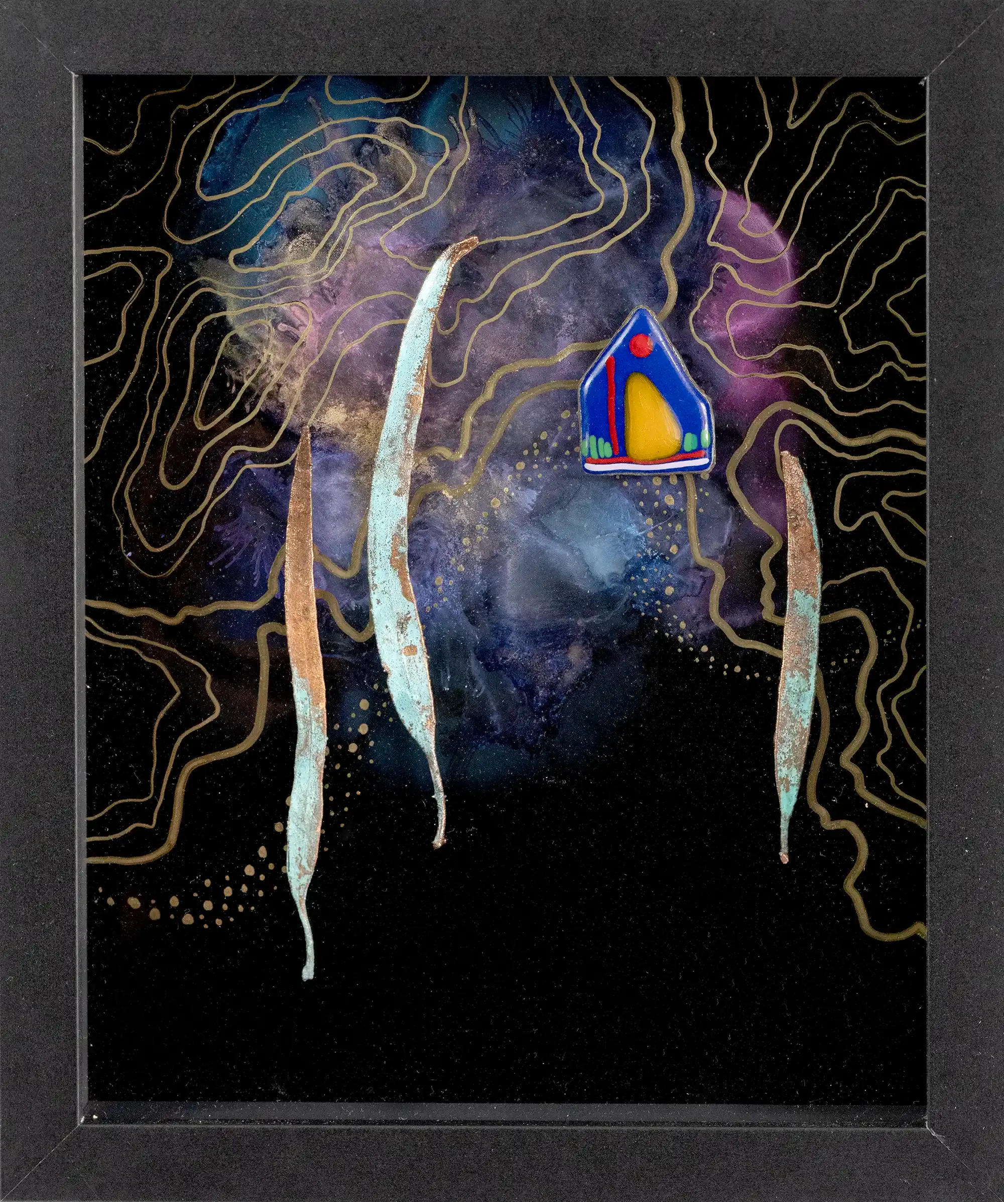 Tiny Story #4 — Mixed media, 230 × 280 mm