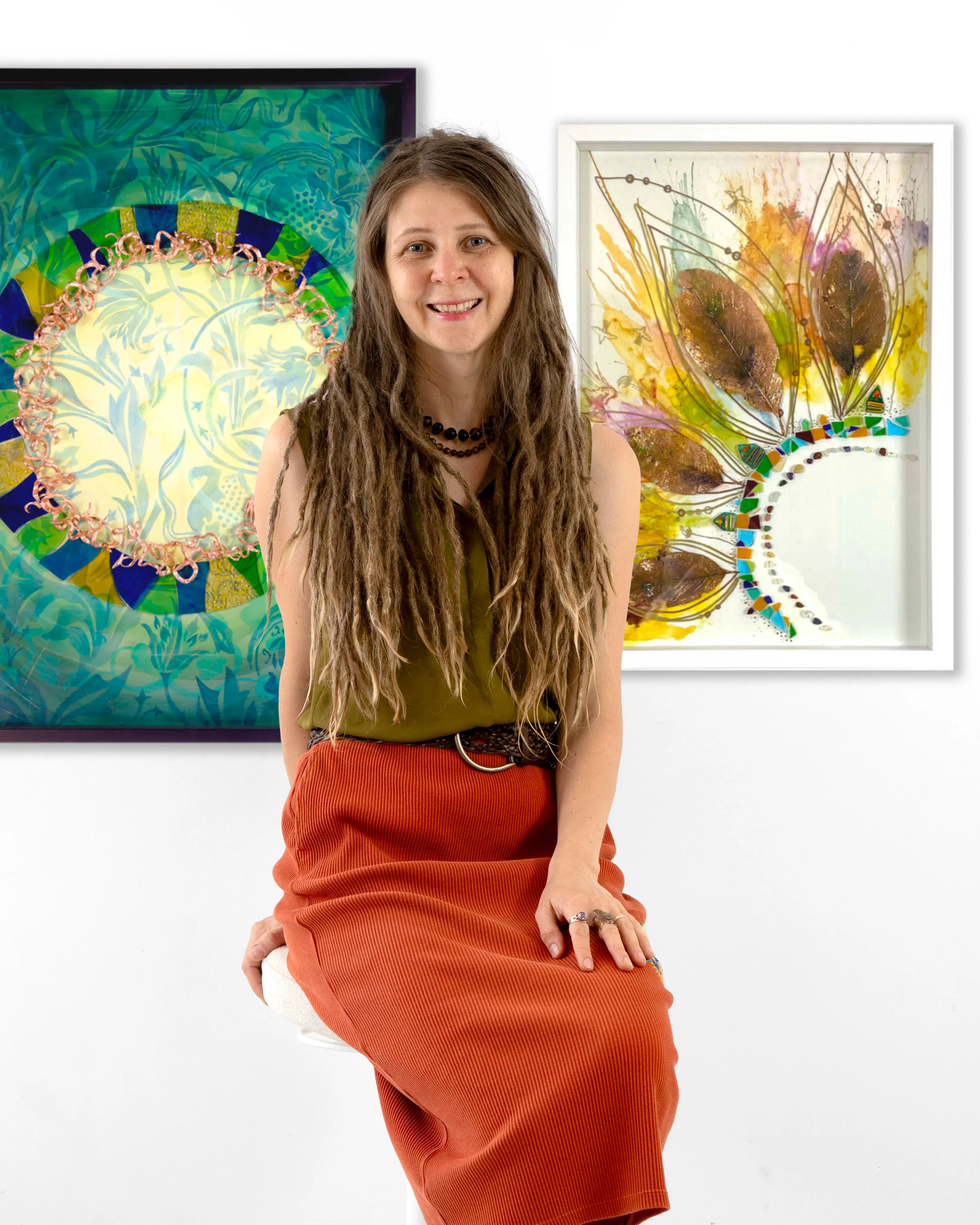 Katherine Cosgrove in the studio